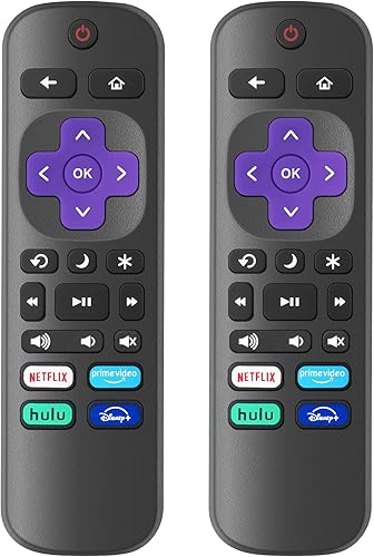 Miniatura 1 de Paquete de 2 controles remotos de repuesto para TV Roku TV, control remoto infrarrojo solo para TV, no para otros dispositivos Roku