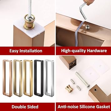 Door Pull Handle Sliding Barn Door Handle Heavy Duty Flat Shape Glass Sliding Barn Door Handle Bar, Double Entry Door Gate Handle for Shower/French Door, Interior Exterior Door Pull Push Stainless Ste