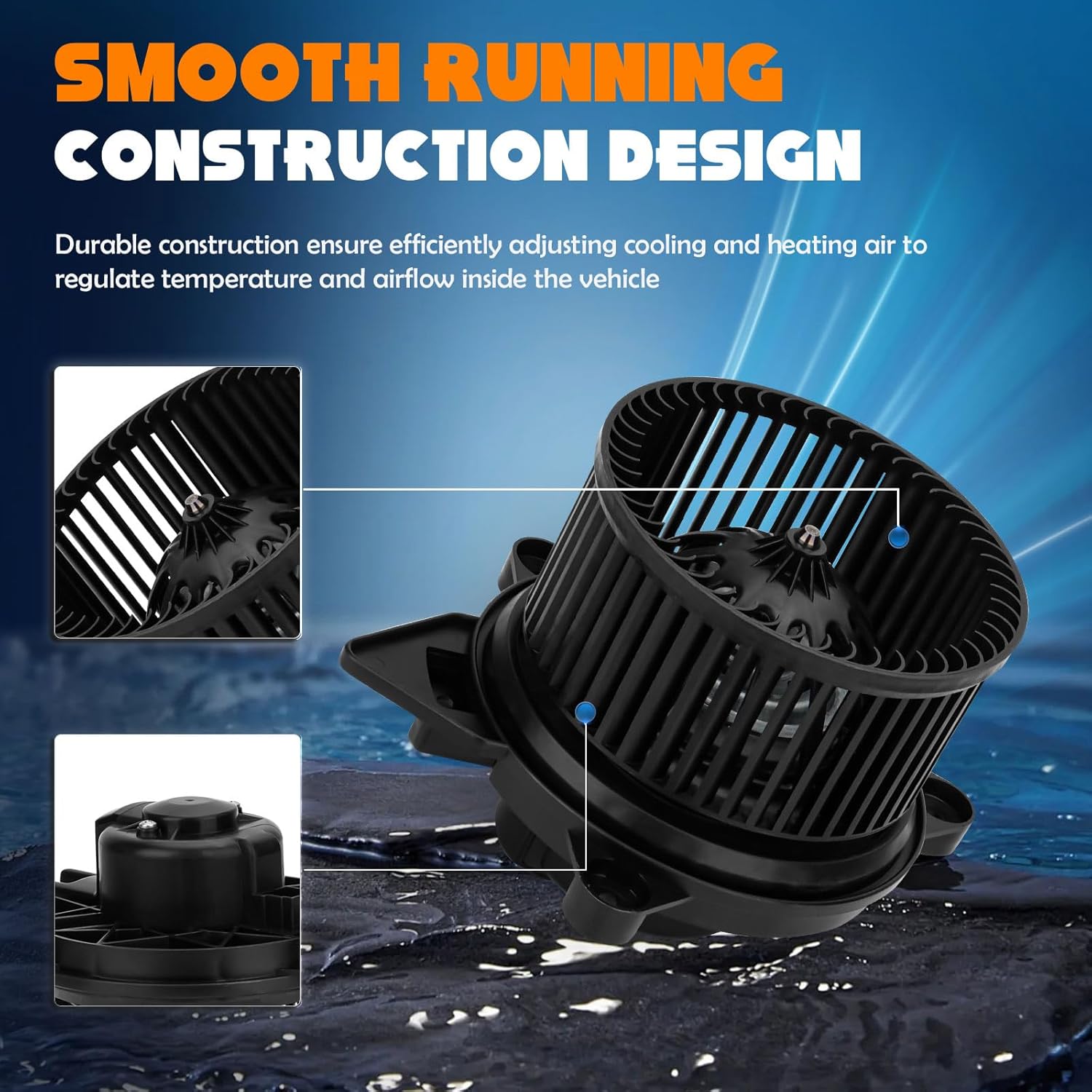 HVAC Heater Blower Motor Fan for Dodge 2004-2009 Dodge Durango /2007-2009 Chrysler Aspen 700167 5061381AA CH3126122