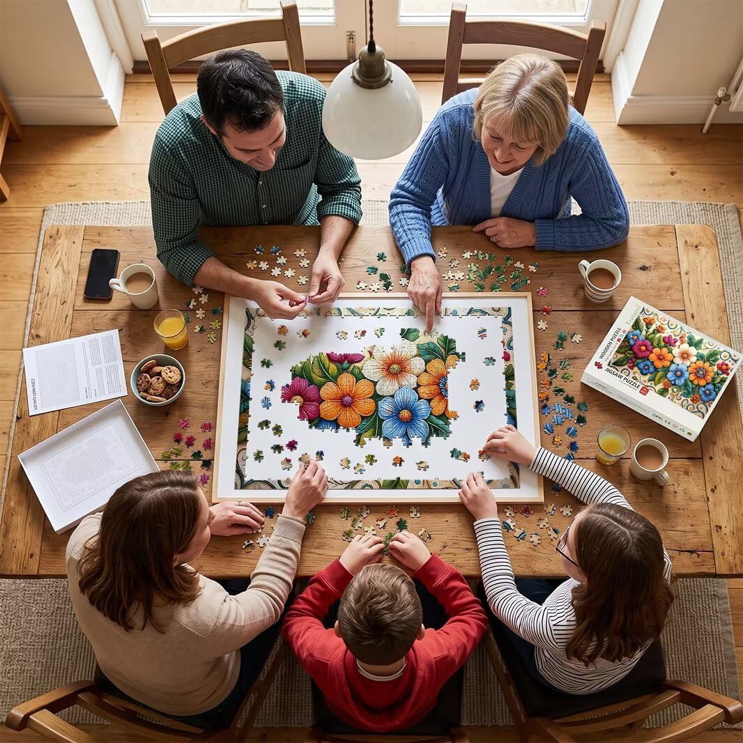 Puzzle dla dorosłych 1000, puzzle kwiatowe dla dorosłych -4392