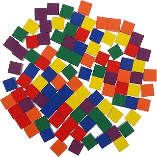 100個 木製 クラフト キューブ パズル ボード レンガ 用 ボード ゲーム キューブ DIY 正方形 建物 ブロック 用 カラフル キューブ ブロック 用 パズ