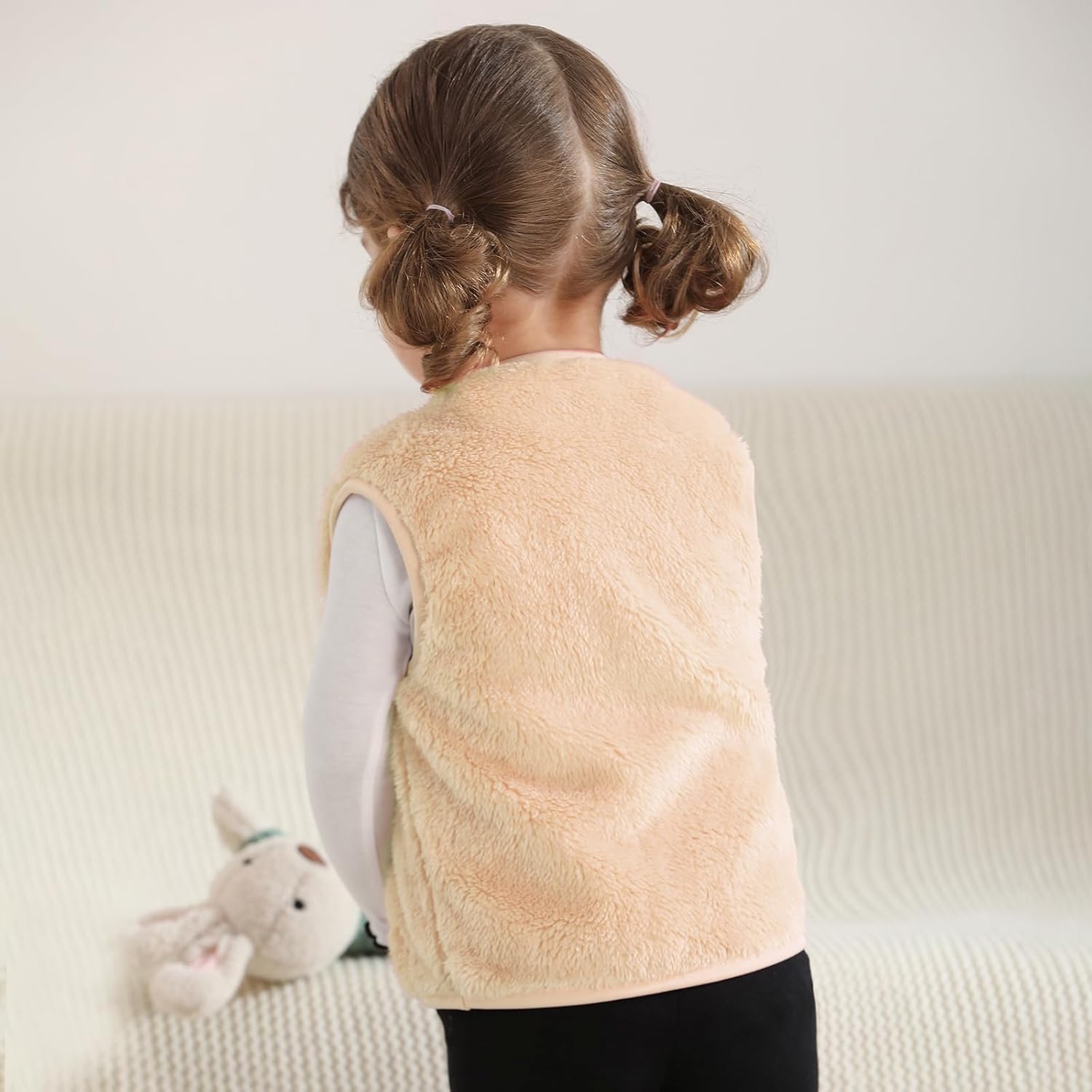 Baby Boys Girls Fleece Vest Zip Up Cute Bear Jackets Fuzzy Fall Winter Warm Clothes Newborn Outwear for Toddler Infant - Image 6