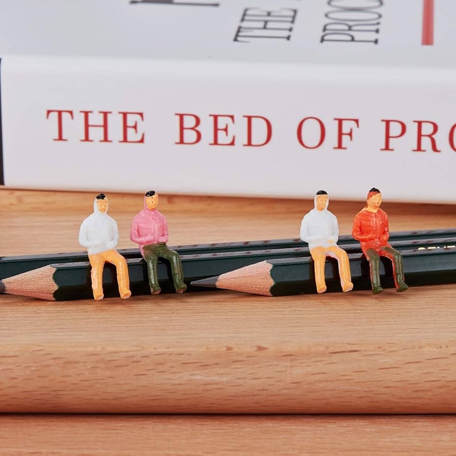 25pcs 1:25 Scale Colorful Passenger Figures, Model Trains Architectural G Sitting And Standing People For Miniature Scenes, Diorama Building