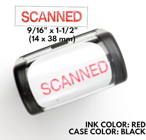 Miniatura 9 de Sello de goma autoentintado, tinta roja recargable preinstalada  (916" x 1-12") (solo para depósito)