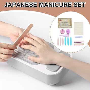Japanese Manicure Kit, Nail Polishing and Buffing Kit, Japanese Manicure Set with Buffer Shine Pedicure, Natural Nail Prep Set for Women for Women Girls Beginner Home Salon