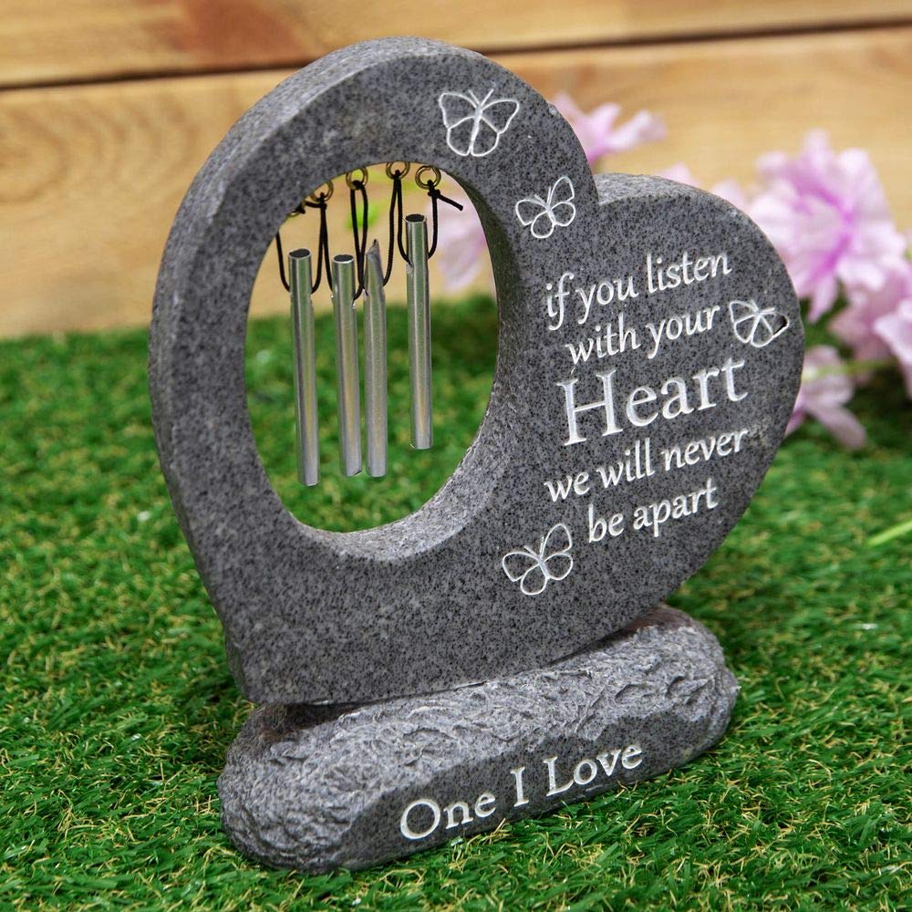 Marcador de cremación para tumba en resina gris, ideal para jardines de memoria