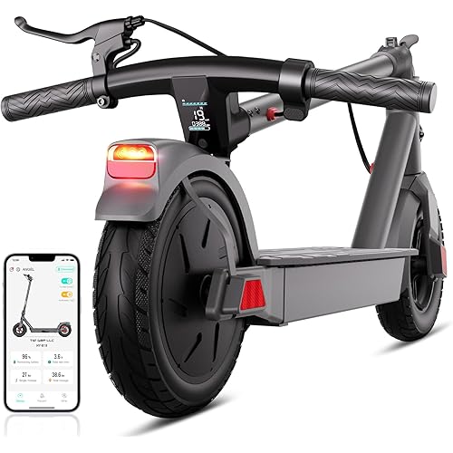 TST Electric Scooter,500W/700W Peak Motor,15/30 Miles Range,18/23 Mph,Foldable E-Scooter with App Control,Last 1 Miles Adult Scooter for Commuting
