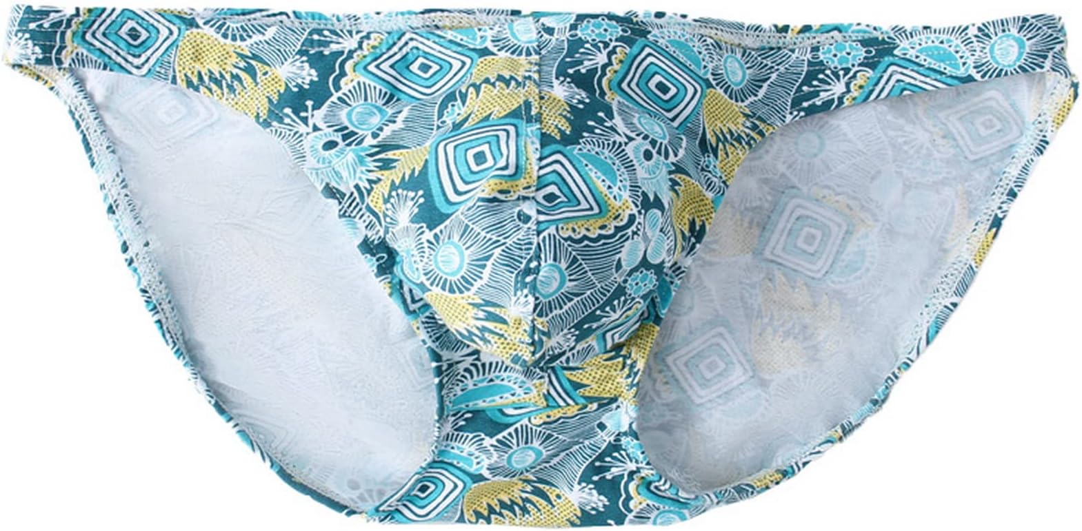 Faringoto Men's Cotton Underwear Briefs Low Waist Colorful Printed Pants