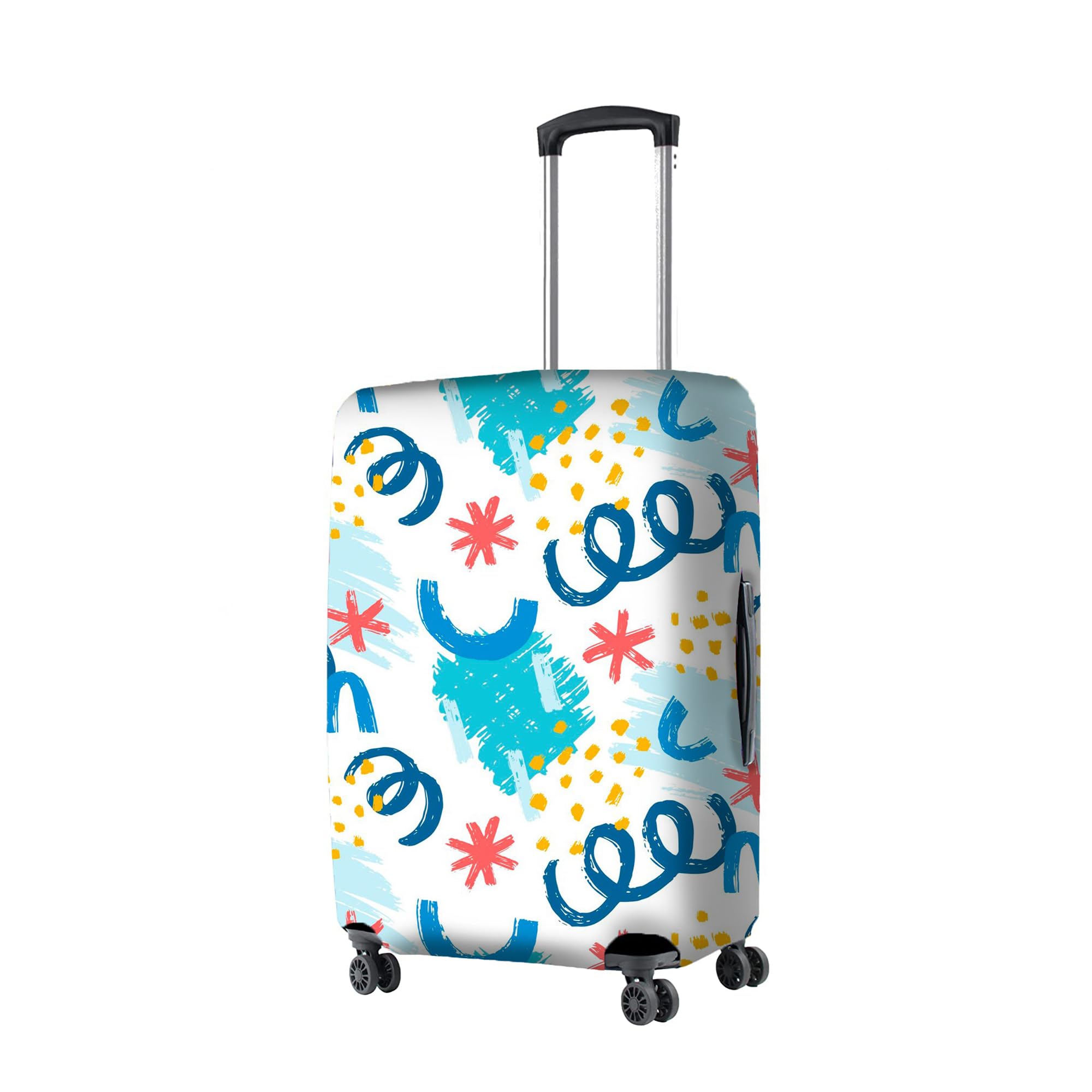 nasher miles Polyester 55 cm (20 Inch) Small Protective Luggage Cover - Confetti-picture-23