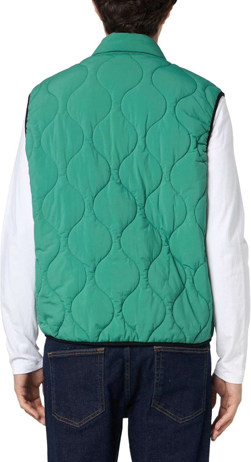 HUGO Men's Quilted Zip Up Bomber Vest