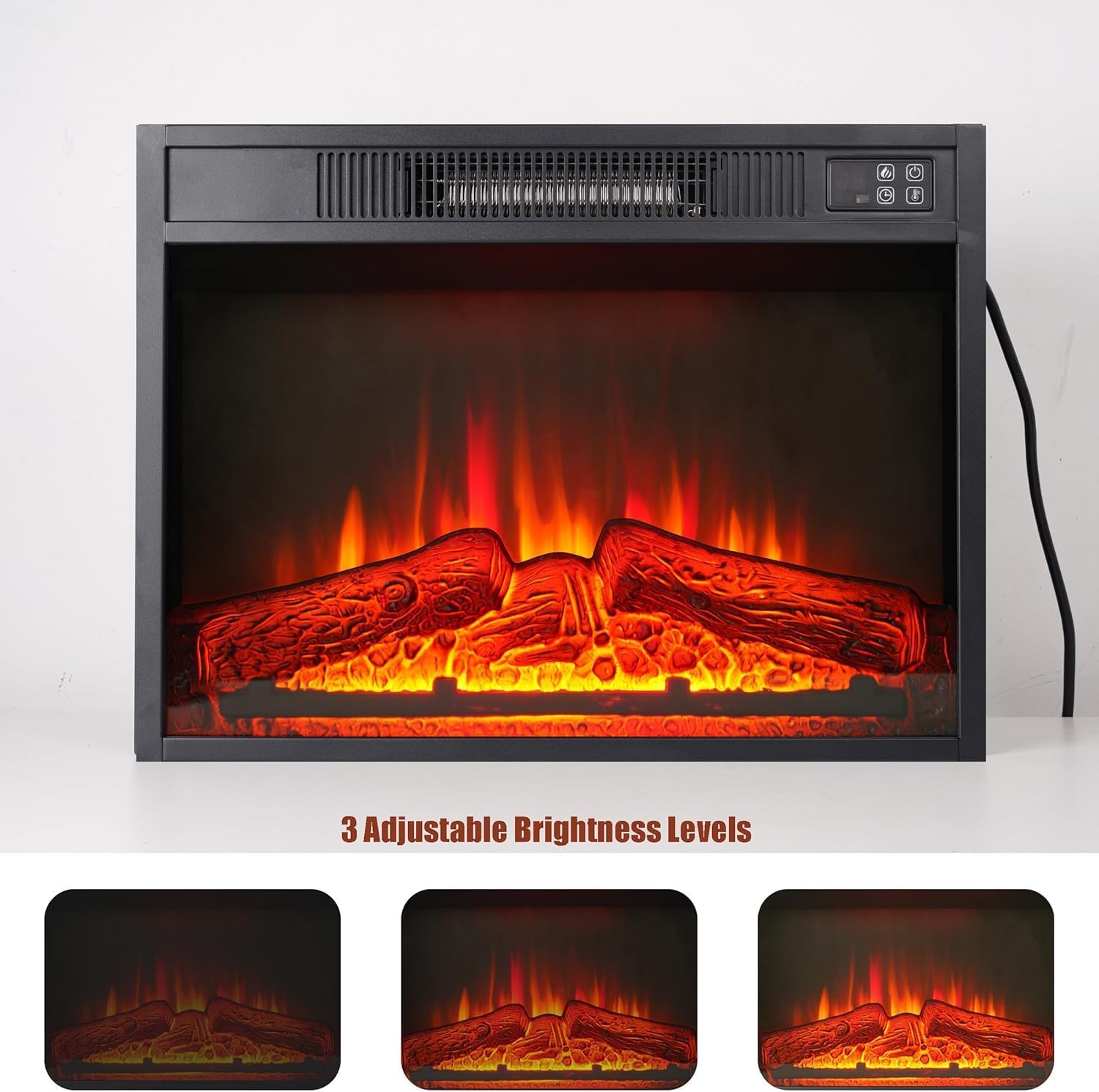 Three images showing different flame brightness levels (L1, L2, L3)