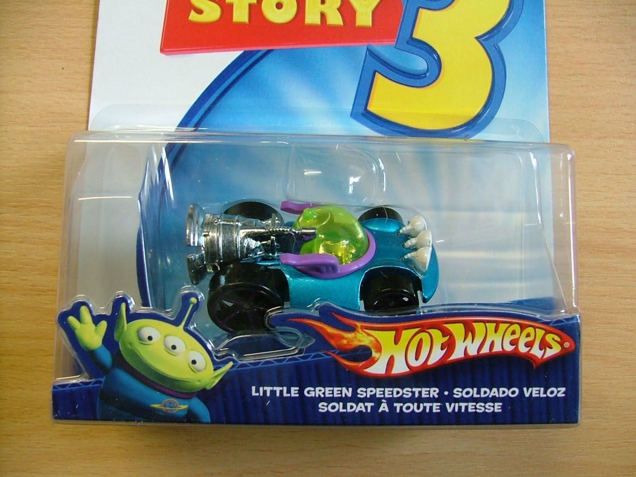 Disney Toy Story 3 Hot Wheels Little Green Speedster Vehicle
