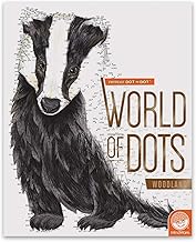 MindWare World of Dots Woodland – Connect-the-Dots Puzzle Coloring Book for Kids and Adults, 24 Nature-Themed Designs, Ages 8 and Up
