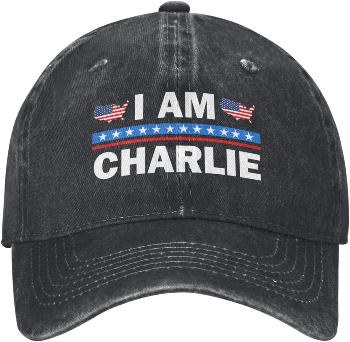 I Am Charlie Kirk Hat Hero Charlie Kirk Denim Cap Baseball Hats