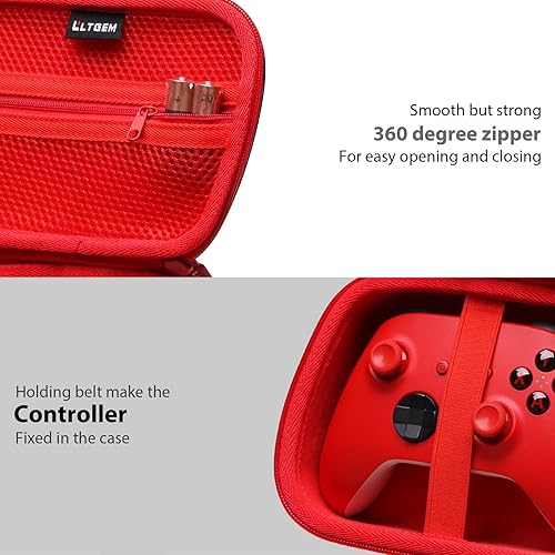 Vista 86 de LTGEM Controller Case Compatible with Xbox Core/Xbox Elite Series 2 Core/PlayStation DualSense/GameSir G7 SE/PowerA Gaming Controller, Blue