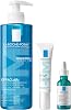 La Roche-Posay Effaclar Foaming Cleansing Gel 400ml + Effaclar Ultra-Concentrated Peeling Serum 30ml + Effaclar Duo+M Anti-Blemish Treatment 40ml
