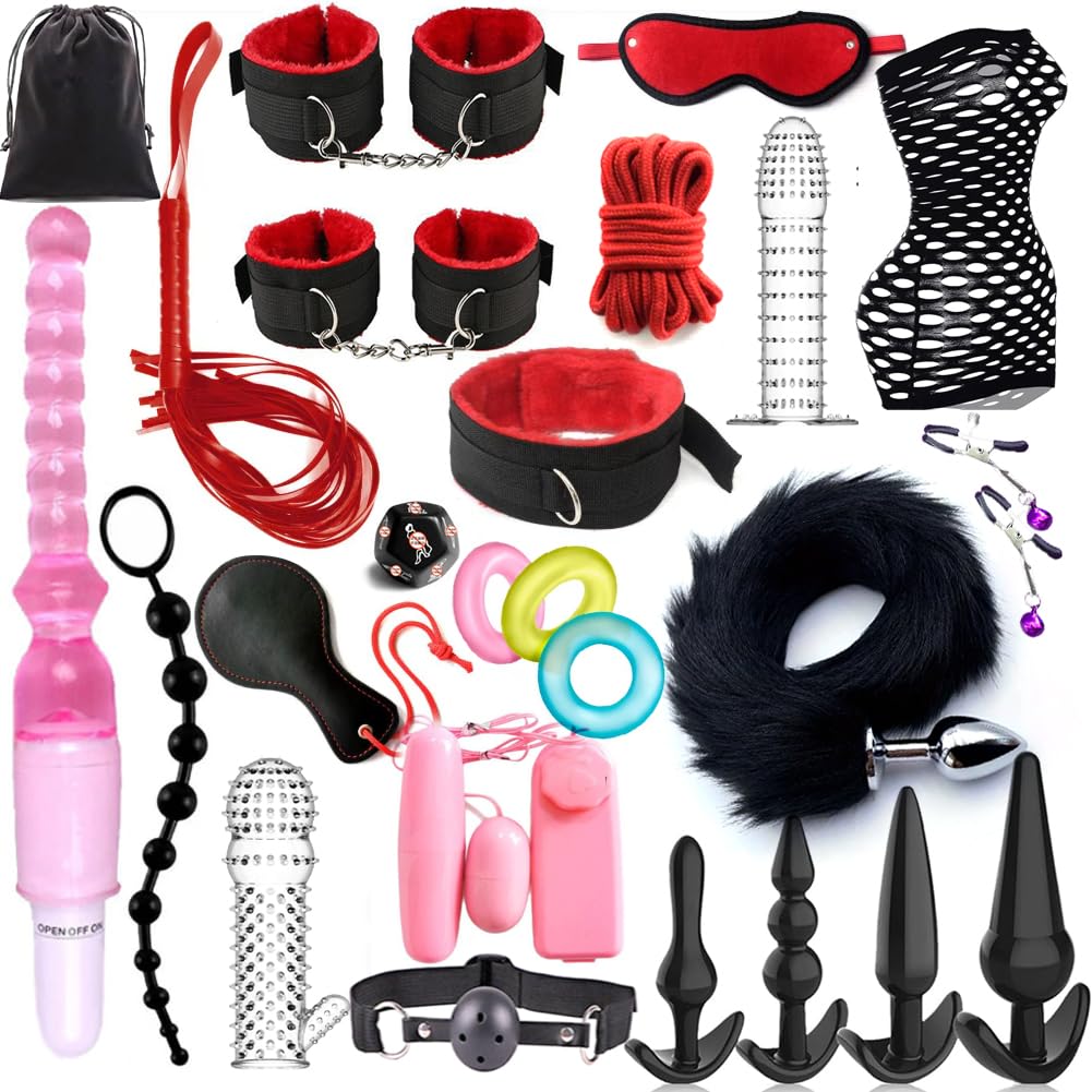 SM グッズ 拘束具 束縛具 女性用 アナルプラグ アダルトグッズ バイブレーター sm グッズ女性用 束縛具 調節可能 秘密梱包 収納袋付き 24点セット