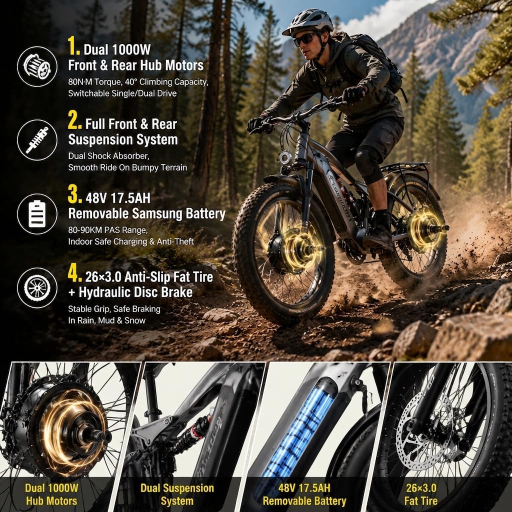 Bicicleta eléctrica para adultos para hombre de grasa bicicleta eléctrica MTB Ebike 20 pulgadas
