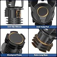 Vista 8 de KDD Expansor de portavasos para automóvil, adaptador de portavasos 3 en 1 con base ajustable, soporte para teléfono desmontable y bandeja