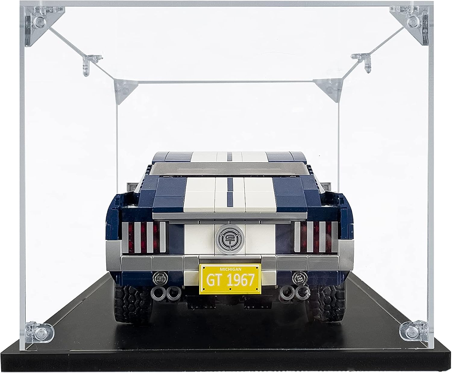 Acrylic Display Case Compatible for Lego Ford Mustang #10265, Dustproof Display Case (Case Only) (Lego Sets are NOT Included)