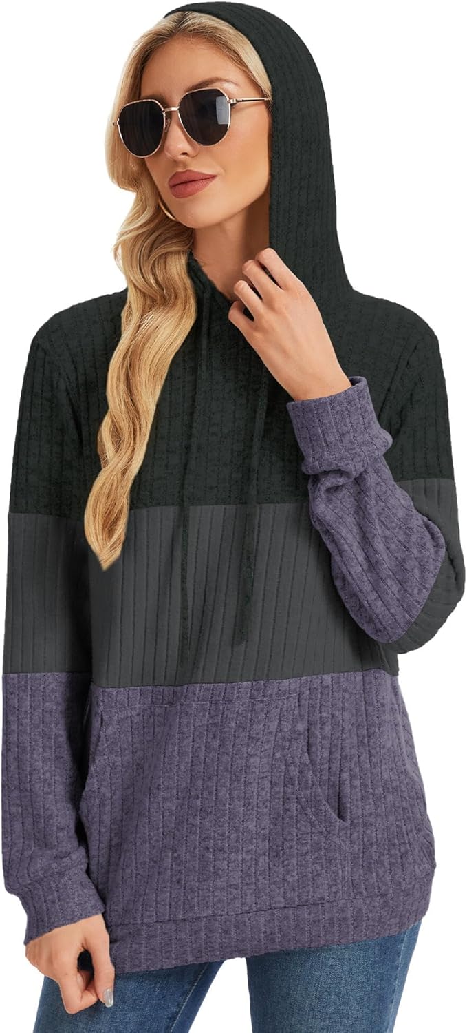 Hoodies for Women Casual Long Sleeve Drawstring Loose Fit Pullover Sweaters Tops for Women Trendy 2025 Fall Fashion - Image 5