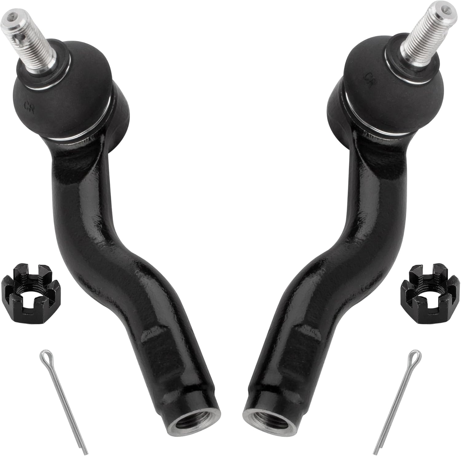 BOXI 2pcs Front Outer Tie Rod Ends Fit for Ford Fusion 2006-2009/Fusion 2010-2012 3.5L / for Lincoln MKZ 2007-2010/MKZ 2011-2012 3.5L/Zephyr 2006 / for Mercury Milan 2006-2009 | ES800102 ES800101