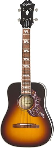 Miniatura 2 de Epiphone Hummingbird Tenor Uke Acoustic Electric, Tabaco Sunburst con bolsa de concierto