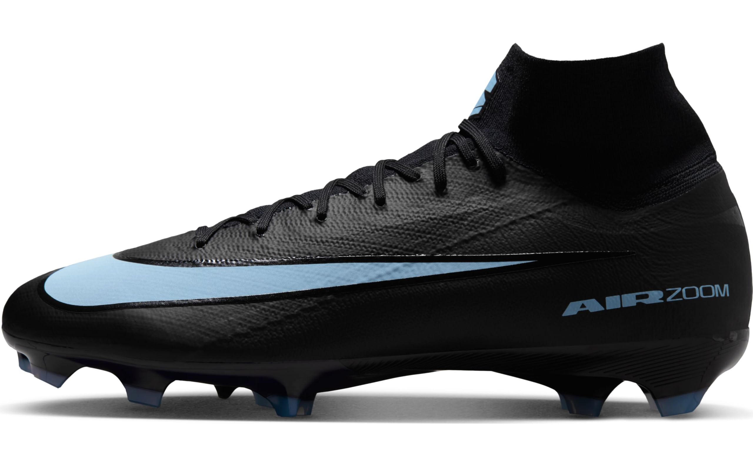 Nike Mens Zoom Superfly 10 Pro Fg Laced Shoes 43 EU Black/Ice Blue