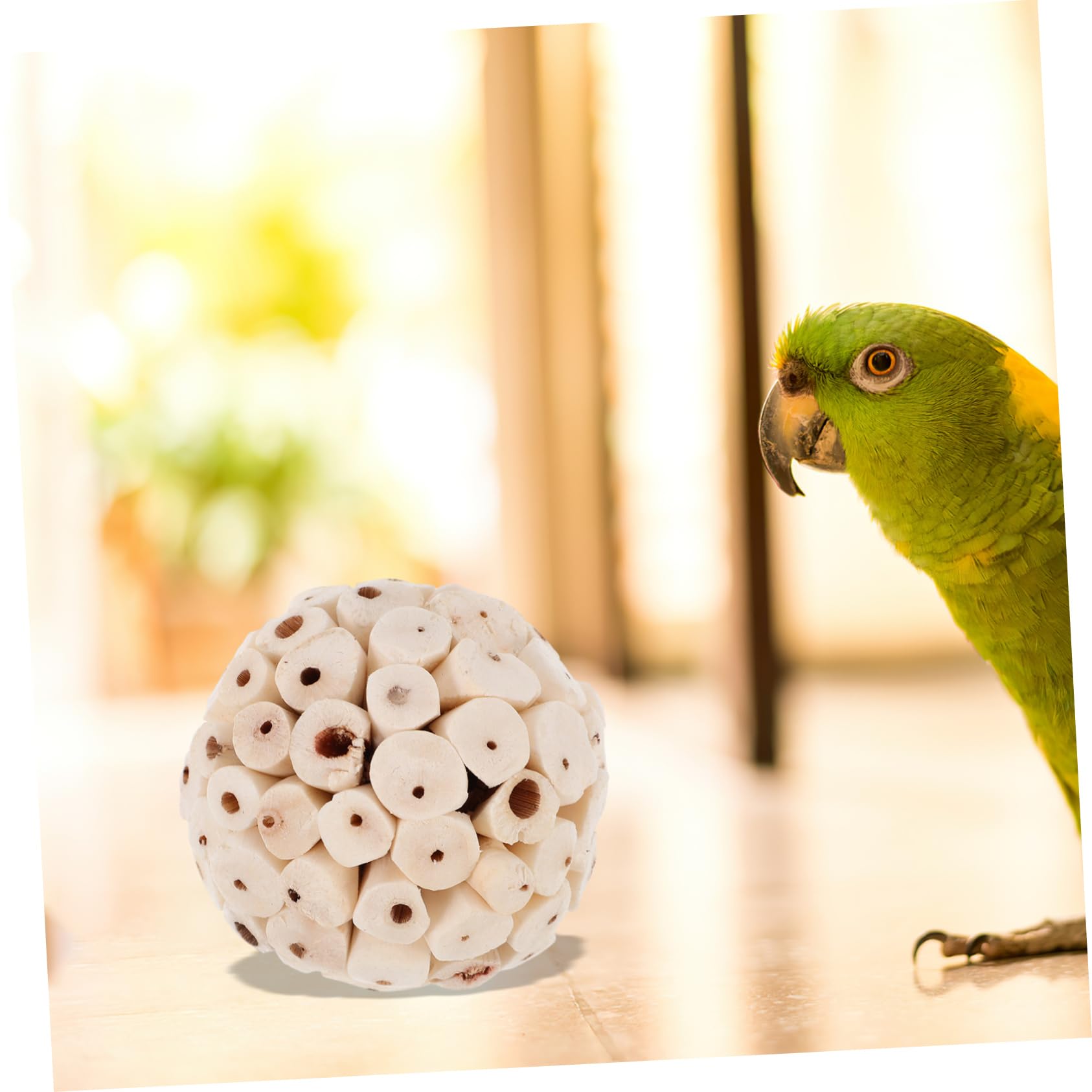 BESPORTBLE 30piezas Juguetes Naturales De Forrajeo y Masticación para Pájaros Conejos y Hámsters Juguetes Comestibles para Mascotas para Salud y Entretenimiento