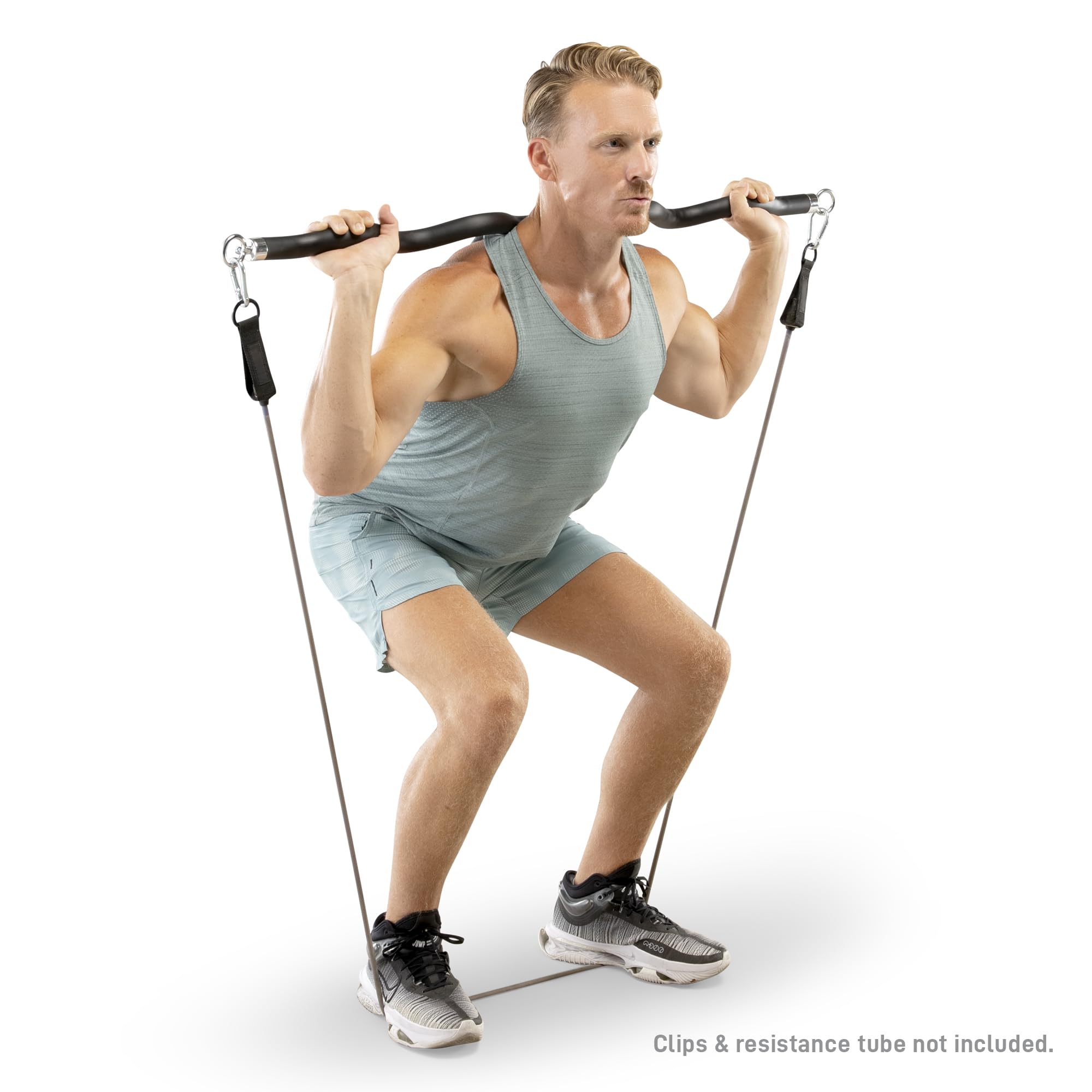 Bionic Body Deluxe Curl Bar do ćwiczeń na laty, loki i nie tylko BBEB-7355 czarny 119 cm