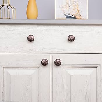 Xlroaafs 10 Pack Vintage Copper Cabinet Hardware Knobs