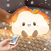 One Fire Baby Night Light Kids | 16 Colours+Remote Control+Silicone+Dimmable+12H Use Kids Night Light | Nightlight Bedroom Lamp Girls Bedroom Accessories Cute Things Baby Christmas Gifts