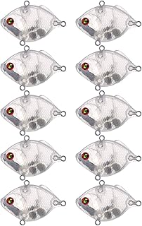 25pcs Crankbait Blanks,Blank Fishing Lures Unpainted Blank Minnow Crankbaits Hard Bait Bodies Set 4.7cm 7.6g