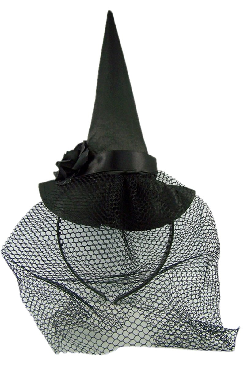 witch hat with veil