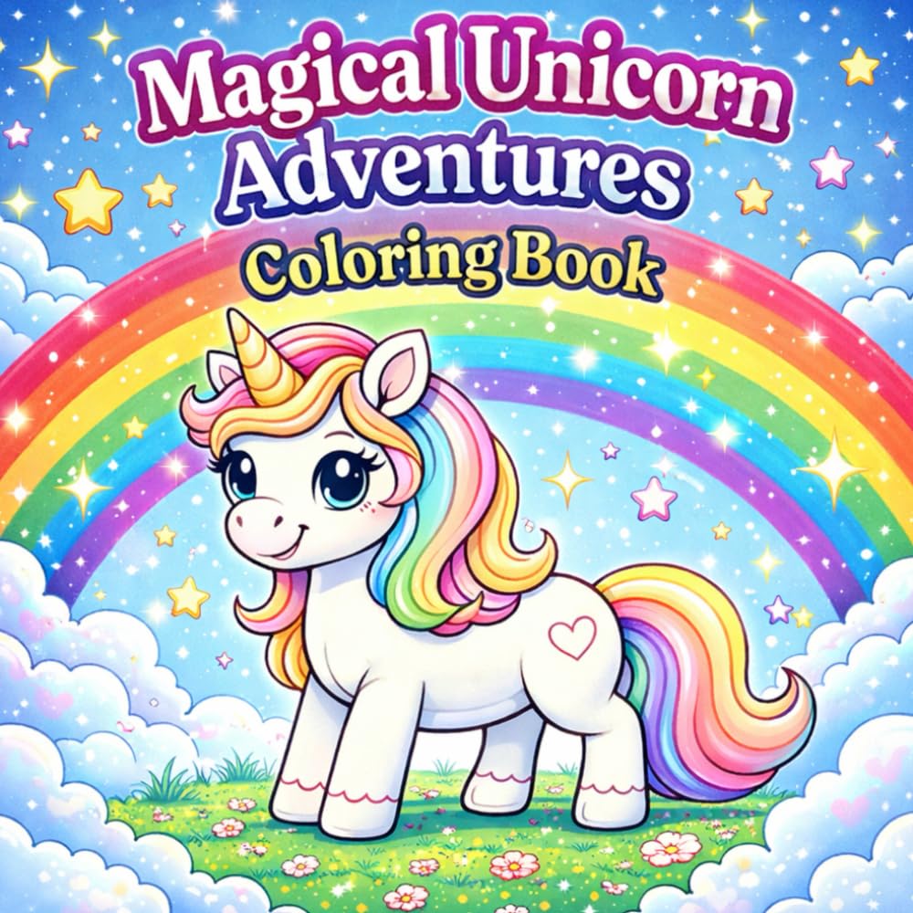 Magical Unicorn Adventures: Coloring Book for Kids and Adults who Loves Unicorns!