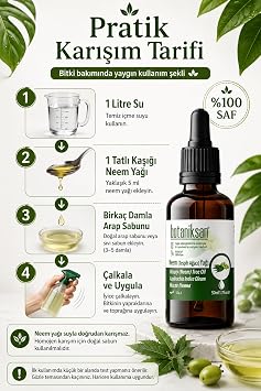 Botaniksan Tesbih Ağacı Neem Yağı 50 ml Soğuk Sıkım TESBİH AĞACI NEEM YAĞI 50ML