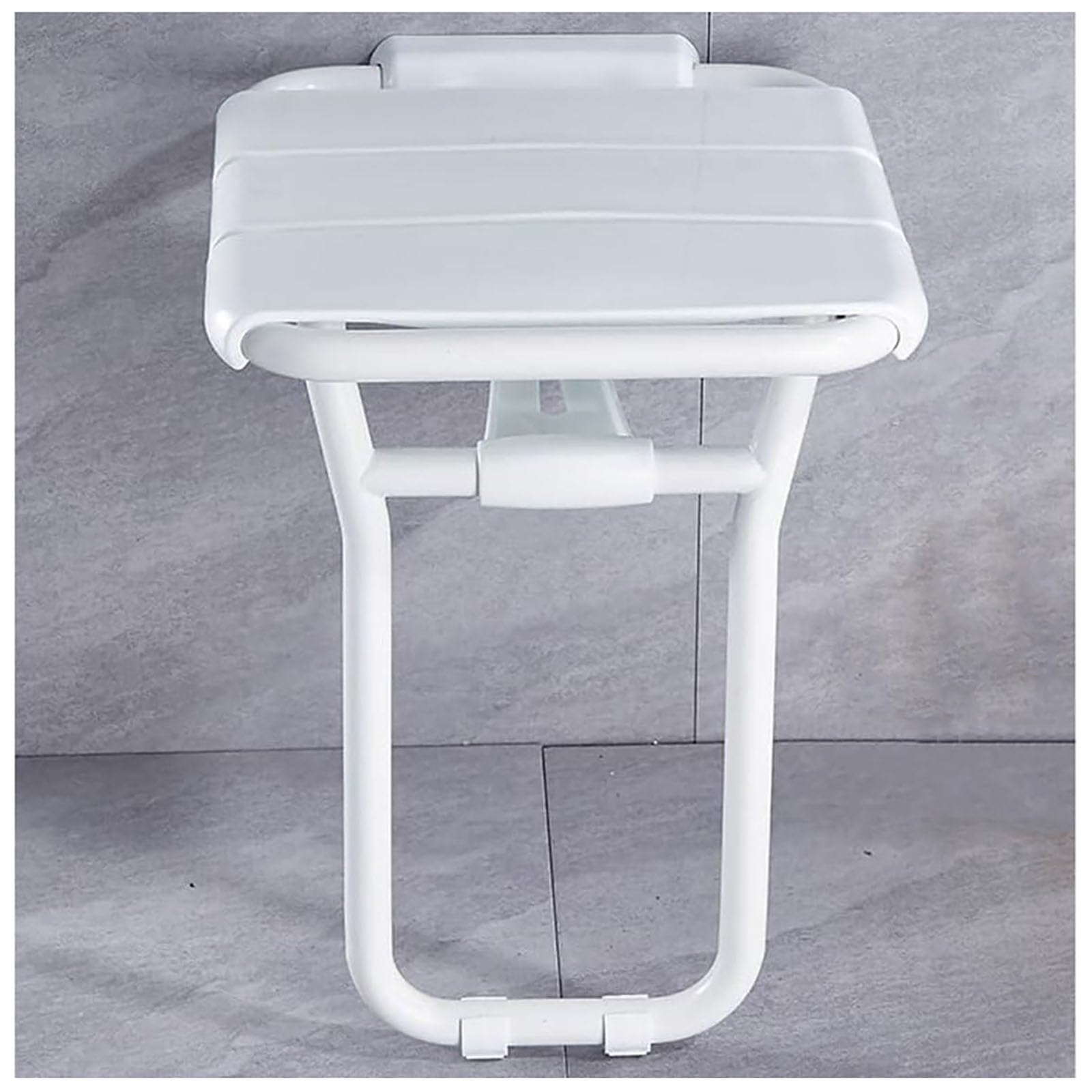 Taburete de Ducha Montado en la Pared Asiento de Ducha Abatible Antideslizante Taburete de Baño con Pies de Apoyo Banqueta Ducha para Personas Mayores Minusvalidos Adultos
