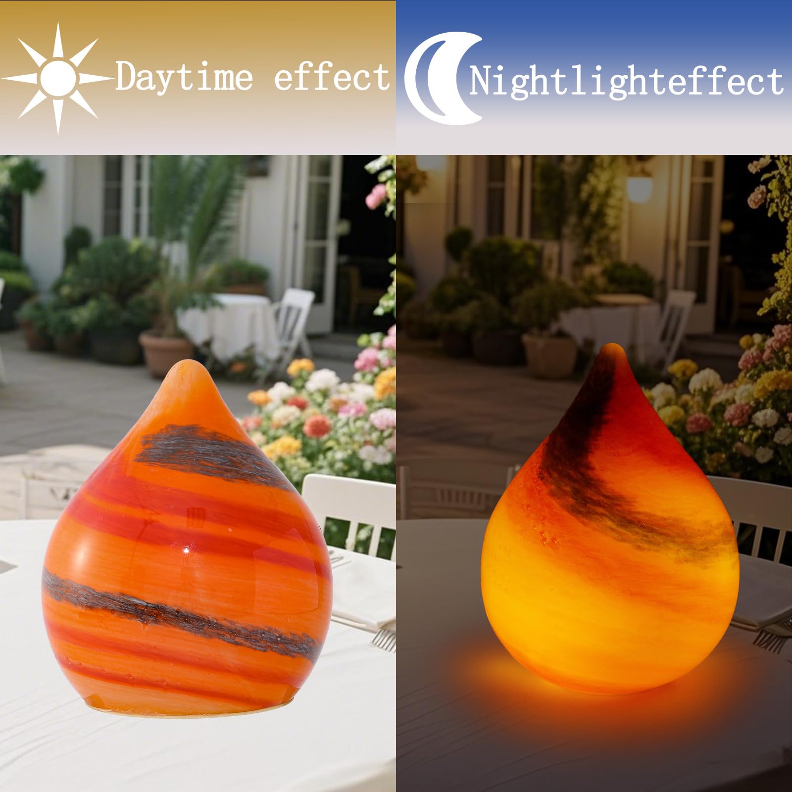 Lampada da tavolo contemporanea in vetro perfetta per la decorazione della camera da letto e per le celebrazioni delle vacanze Elegante lampada da comodino Lampada da tavolo decorativa