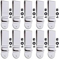 Vista 38 de Clips Universales de Cinturón de Metal - (Se Ajusta a Cinturones de 1.75 Pulgadas) – (Acabado Pulido o Negro) – Soportes de Clip de Reemplazo
