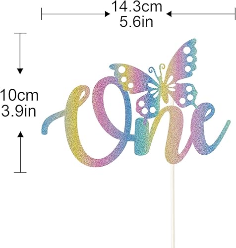 Miniatura 2 de Decoración de pastel de mariposa para primer cumpleaños, decoración de pastel de primer cumpleaños, lindas decoraciones de fiesta de baby shower,