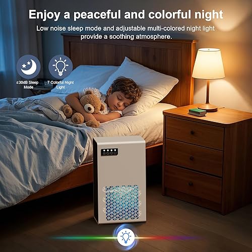 Miniatura 6 de Deshumidificadores para el hogar, tanque de agua de 99 onzas para dormitorio, sótano, baño, caravana con apagado automático, manguera de drenaje,