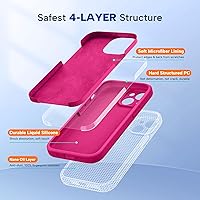 Vista 1004 de Miracase Funda diseñada para iPhone 13 Pro Max con protector de pantalla, [forro de microfibra suave antiarañazos], funda protectora de silicona