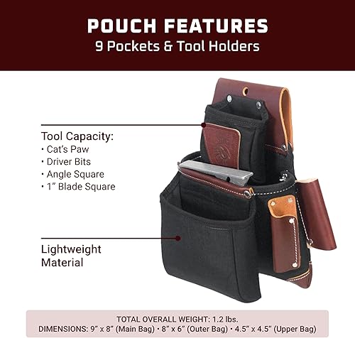 Miniatura 3 de Occidental Leather B8060 OxyLights 3 Bolsa De Cierre De Bolsa - Negro