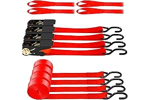 1500 lbs Ratchet Straps Set 4 ft