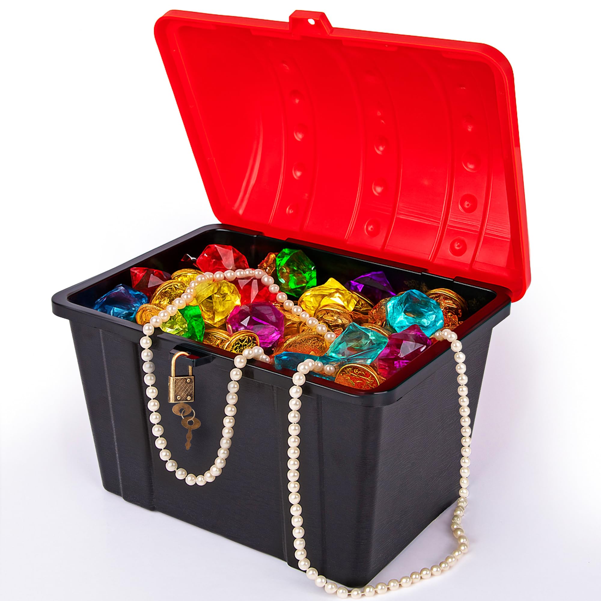 Amazon.com: ArtCreativity Treasure Chest Box for Kids - Black Wood