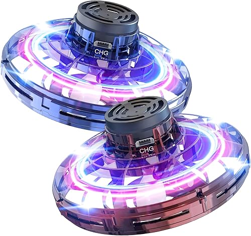Ovni Magic Flying Orb con luces, hover boomerang Fidget Spinner