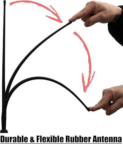 Miniatura 2 de VOTEX - Accesorios de antena de goma flexible todo terreno de 13 pulgadas - Núcleo interno de acero de resorte