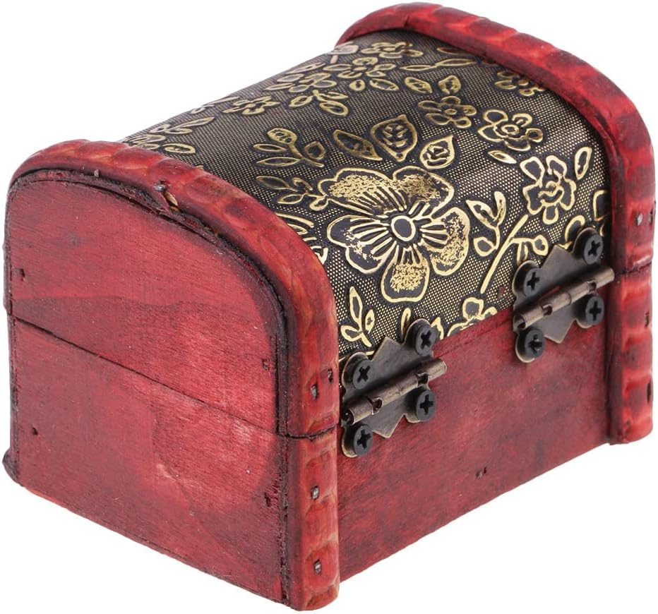 Wooden Box Retro Packaging Box Retro Antique Sundries Treasure Box Bag Storage Box