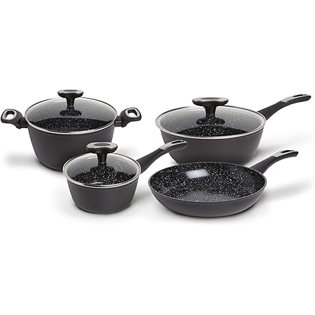 iko cookware: Stratum Triple Layer Ceramic Non Stick 7 Piece Cookware Set