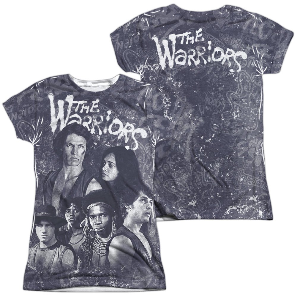 Juniors: Warriors- Moody Streets (Front/Back) Juniors (Slim) T-Shirt Size M